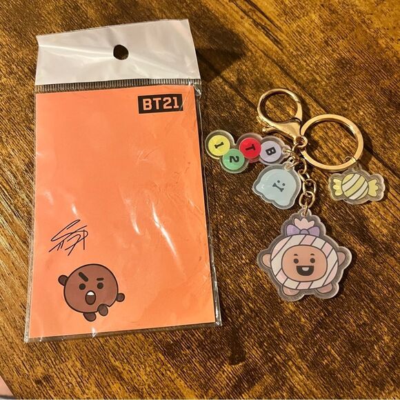 NEW BTS BT21 Keychain Shooky / Suga - Picture 1 of 2